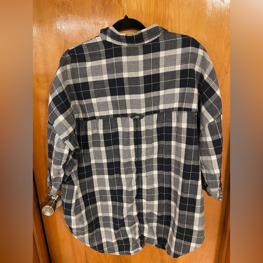 Anthropologie Pilcro The Bo Plaid Relaxed Top - Picture 3 of 6